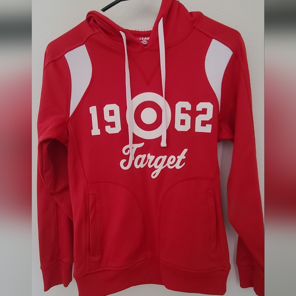 Target Red Hoodie with White Lettering